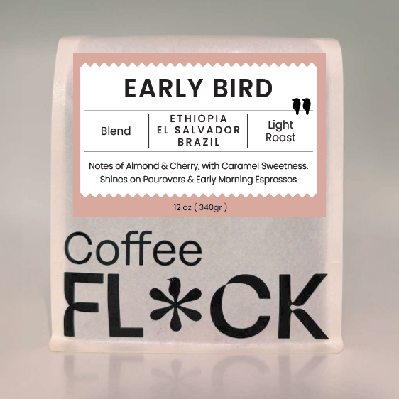 Coffee Flock 12  ounce package 'The Nest' Blend Medium Roast from Ethiopia El Salvador and Brazil